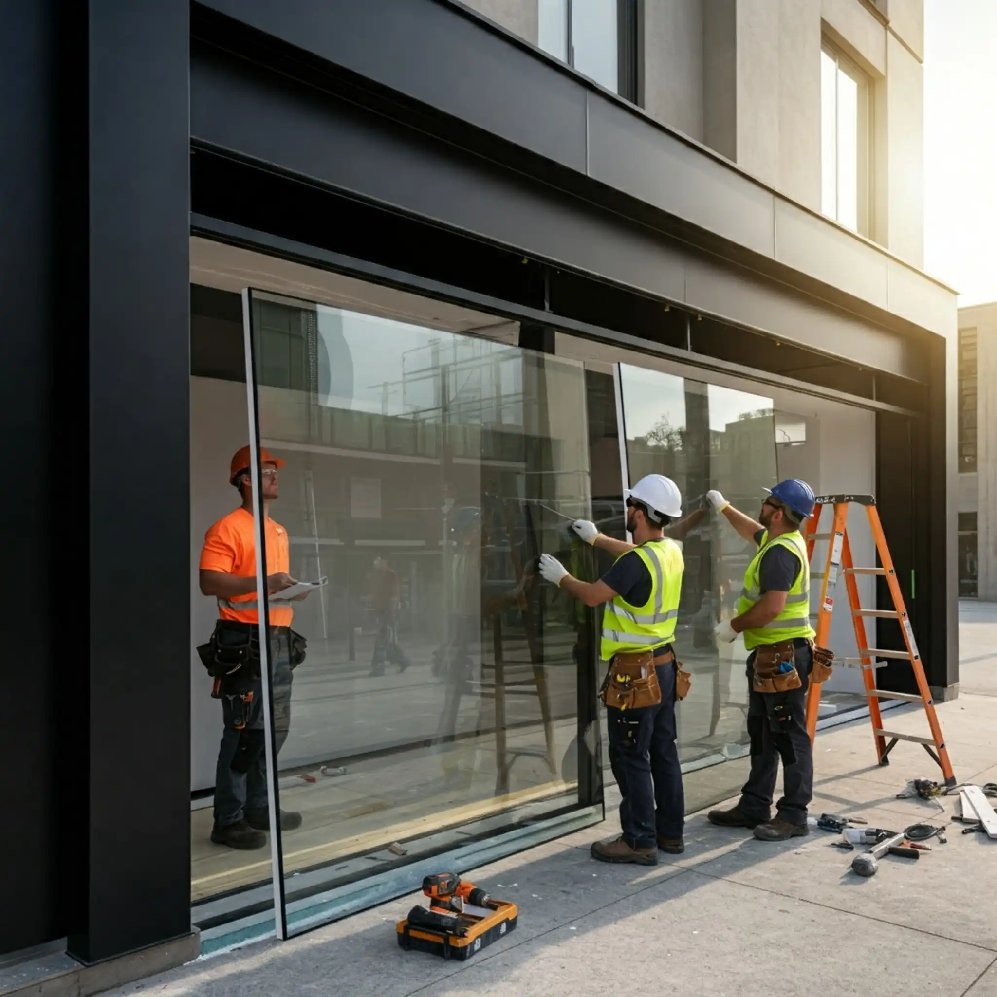 Professional shop front installation for an business
